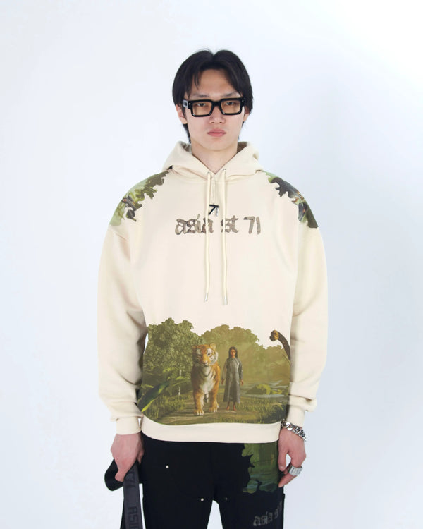 HOODIE ART UNION LOST PARADISE BEIGE