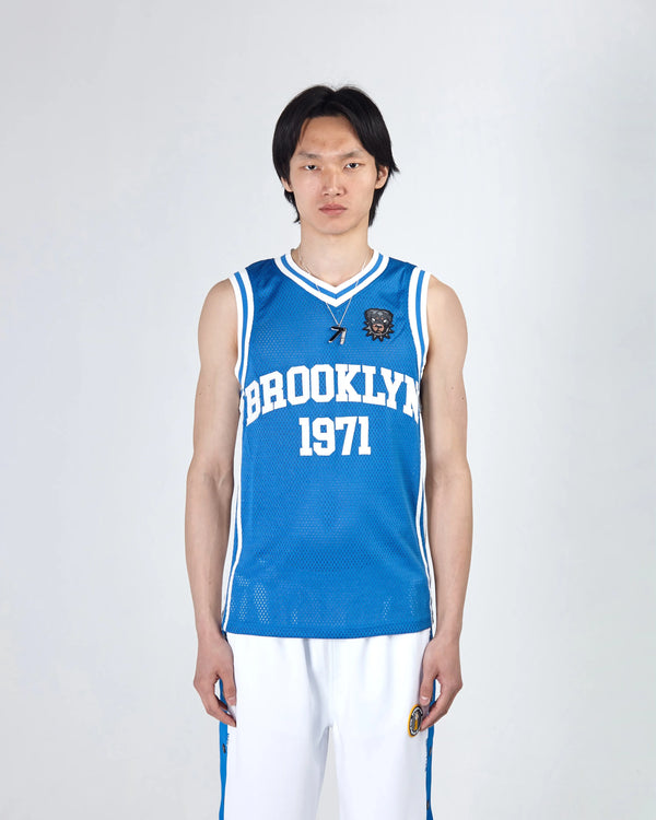 TOP MESH JERSEY BLUE