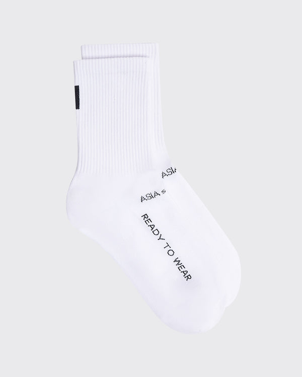 SOCKS BLACK LOGO ON WHITE