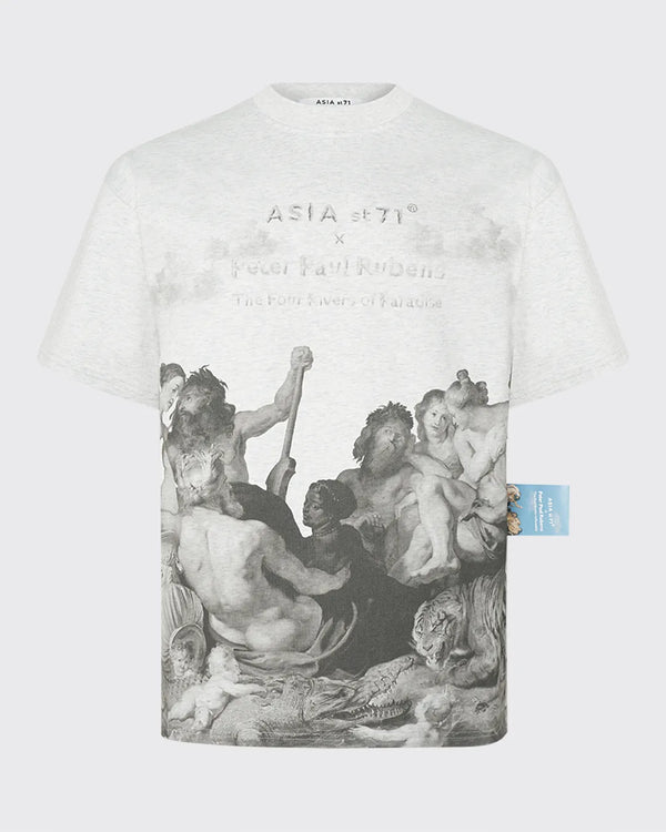 T-SHIRT ART UNION PAUL RUBENS GREY