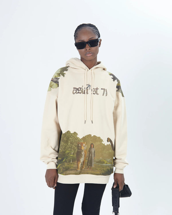 HOODIE ART UNION LOST PARADISE BEIGE