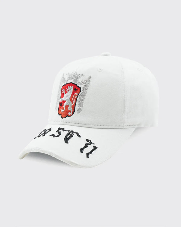 CAP BLAZON LION WHITE