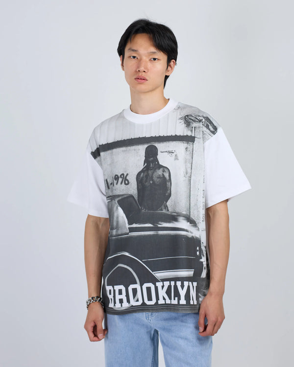 T-SHIRT BROOKLYN TUPAC WHITE